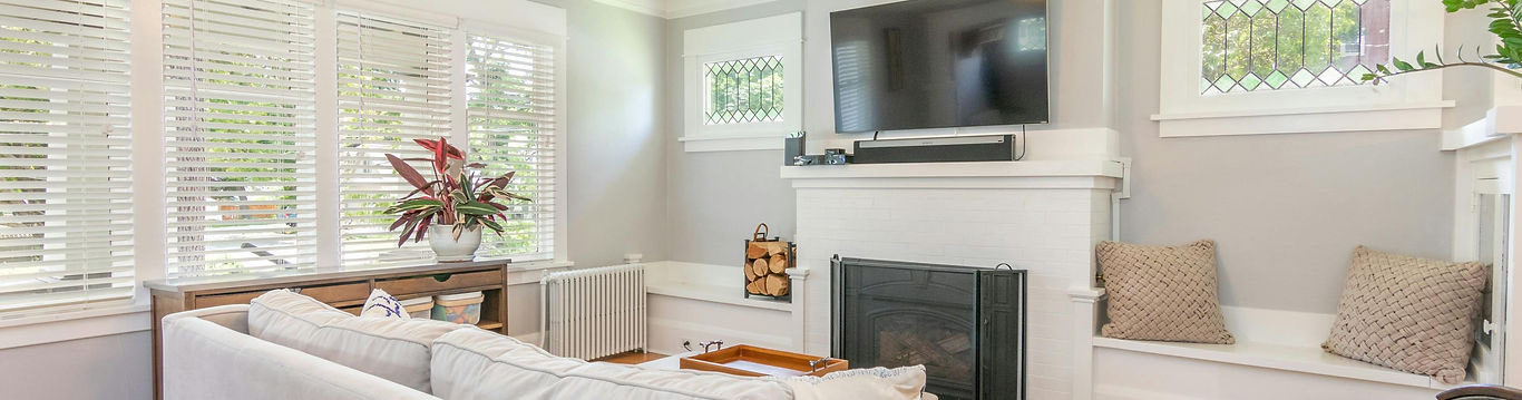 Living room in a newer home